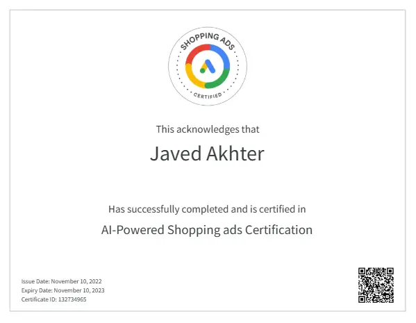 shopping ads javedakhter